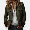 Tweed Jacket With Velvet Cuffs and Gold Buttons