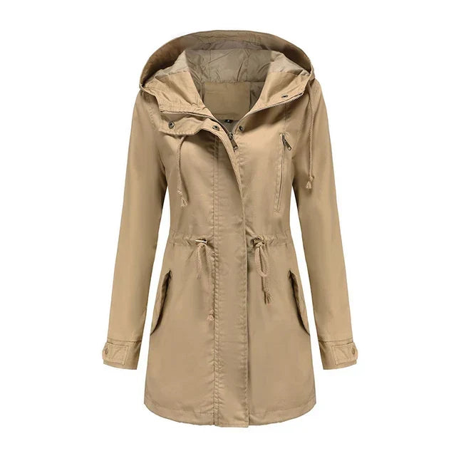 Women's Longline Hooded Utility Jacket