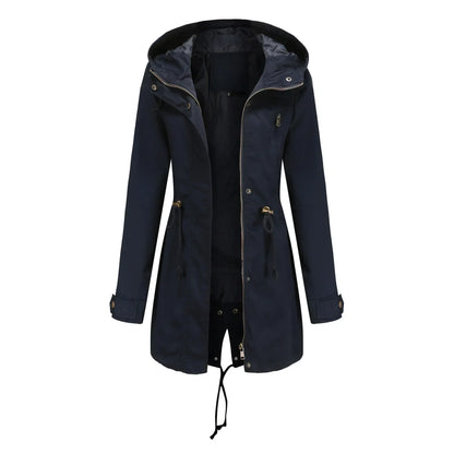 Women's Longline Hooded Utility Jacket