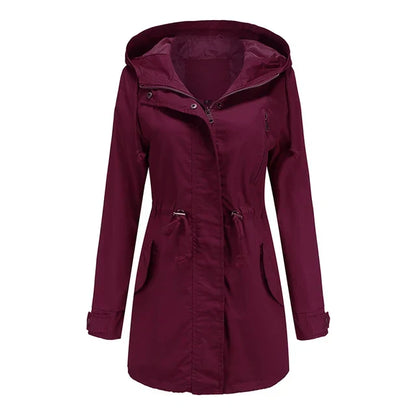 Women's Longline Hooded Utility Jacket