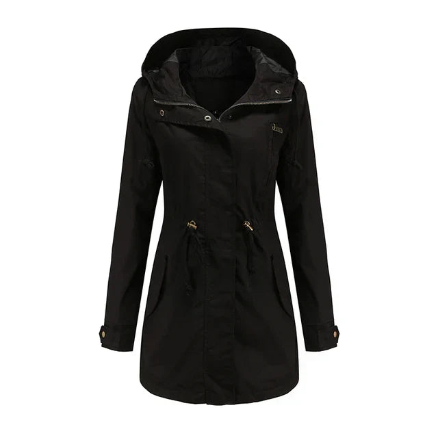 Women's Longline Hooded Utility Jacket