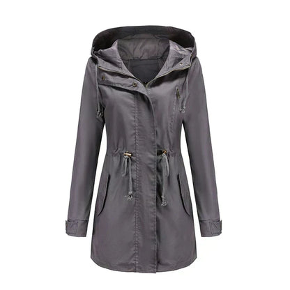Women's Longline Hooded Utility Jacket