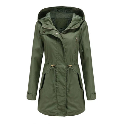 Women's Longline Hooded Utility Jacket