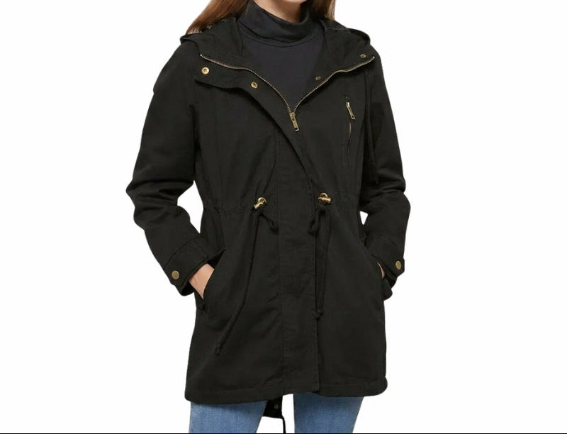 Women's Longline Hooded Utility Jacket