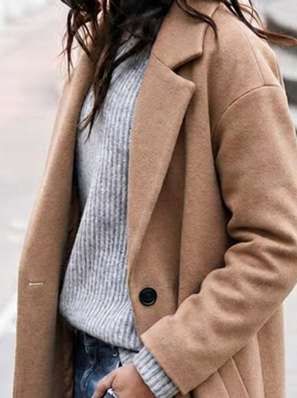 Women's Oversized Lapel Trench Coat