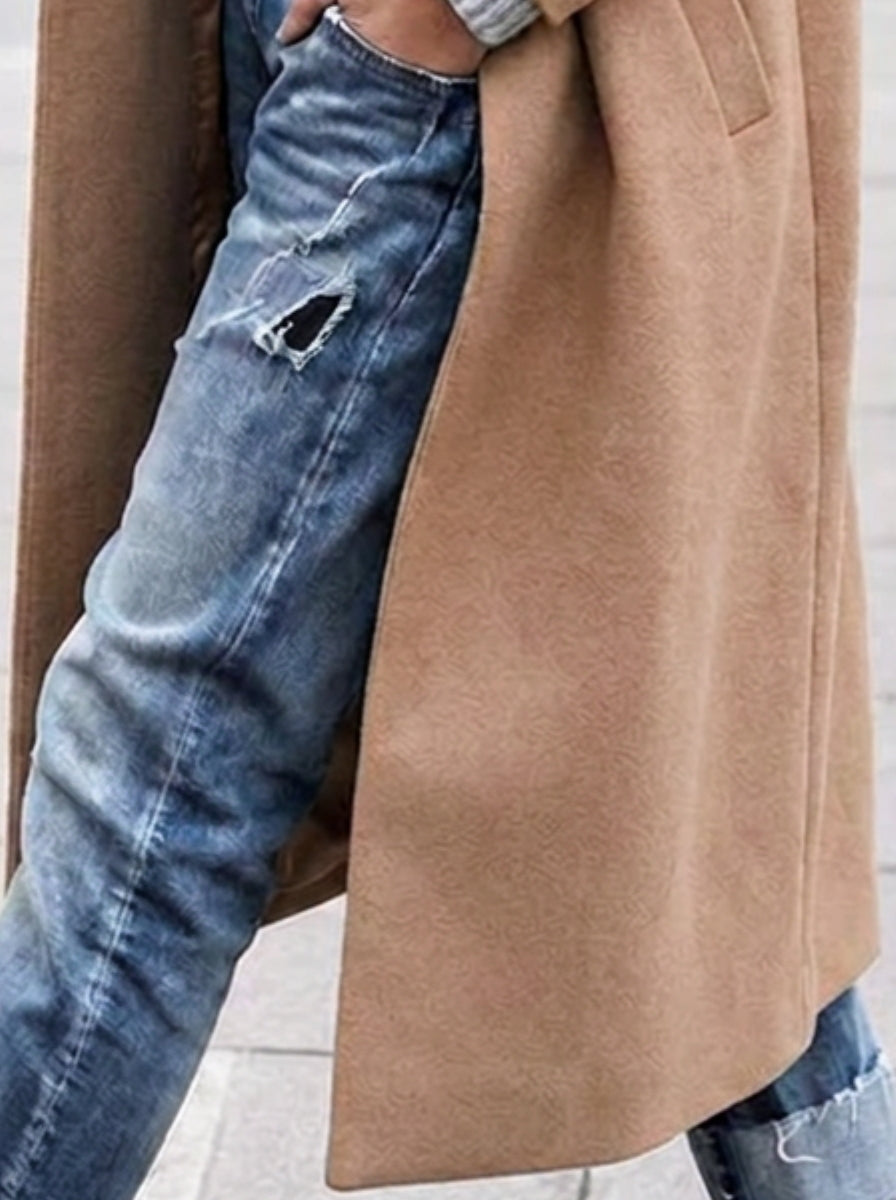 Women's Oversized Lapel Trench Coat