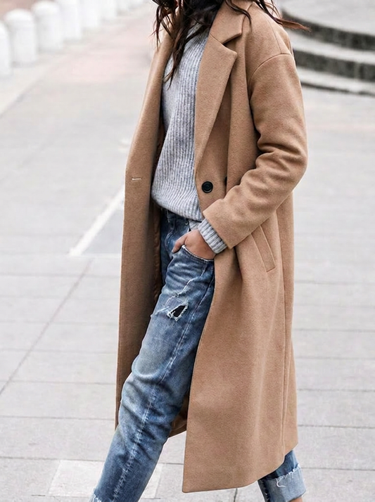 Women's Oversized Lapel Trench Coat