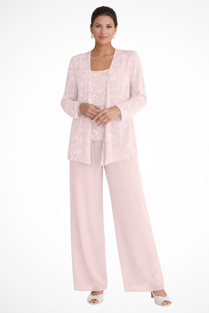 Women's Sequin Three-Piece Trouser Set