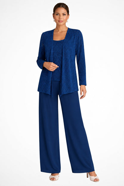 Women's Sequin Three-Piece Trouser Set