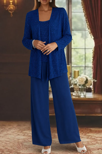 Women's Sequin Three-Piece Trouser Set