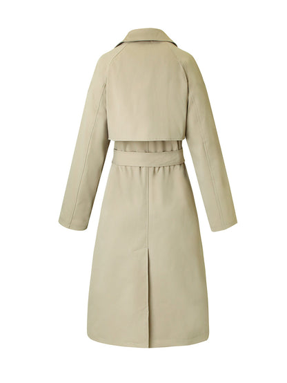 Women's Longline Single-Breasted Trench Coat