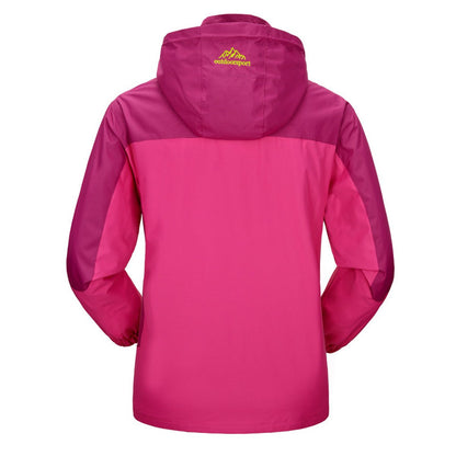 Women's Hooded Colourblock Outdoor Jacket